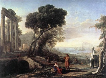 Italian Coastal Landscape landscape Claude Lorrain Oil Paintings